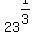 23%5E%281%2F3%29