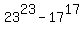 23%5E23+-+17%5E17