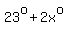 23%5Eo%2B2x%5Eo