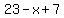 23-x%2B7