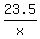23.5%2Fx