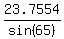 23.7554%2Fsin%2865%29
