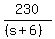 230%2F%28%28s%2B6%29%29