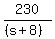 230%2F%28%28s%2B8%29%29