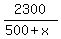 2300%2F%28500%2Bx%29