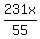 231x%2F+55