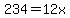 234=12x