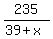 235%2F%2839%2Bx%29