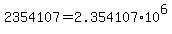 2354107=2.354107%2A10%5E6
