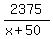 2375%2F%28x%2B50%29