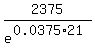 2375%2Fe%5E%280.0375%2A21%29