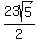 23sqrt%285%29%2F2