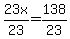 23x%2F23=138%2F23