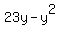 23y+-+y%5E2