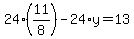 24%2811%2F8%29-24%2Ay=13