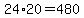 24%2A20=480