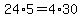 24%2A5=4%2A30