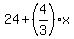 24%2B%284%2F3%29%2Ax