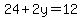 24%2B2y=12