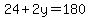 24%2B2y=180