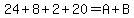 24%2B8%2B2%2B20+=+A%2BB