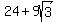 24%2B9sqrt%283%29