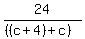 24%2F%28%28%28c%2B4%29%2Bc%29%29