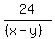 24%2F%28%28x-y%29%29