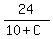 24%2F%2810+%2B+C%29