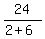 24%2F%282%2B6%29