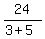 24%2F%283%2B5%29