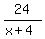 24%2F%28x%2B4%29