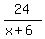 24%2F%28x%2B6%29