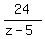 24%2F%28z-5%29