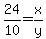 24%2F10=x%2Fy