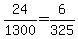 24%2F1300=6%2F325