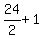 24%2F2+%2B+1
