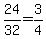 24%2F32+=+3%2F4