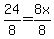 24%2F8+=+8x%2F8