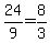 24%2F9=8%2F3