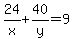 24%2Fx%2B40%2Fy=9