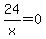 24%2Fx+=+0