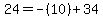 24=+-%2810%29+%2B34