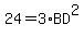 24=3%2ABD%5E2