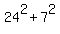 24%5E2+%2B+7%5E2