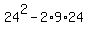 24%5E2+-+2%2A9%2A24