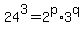 24%5E3=2%5Ep%2A3%5Eq