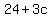 24+%2B+3c