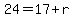 24+=+17+%2B+r+