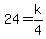 24+=+k%2F4